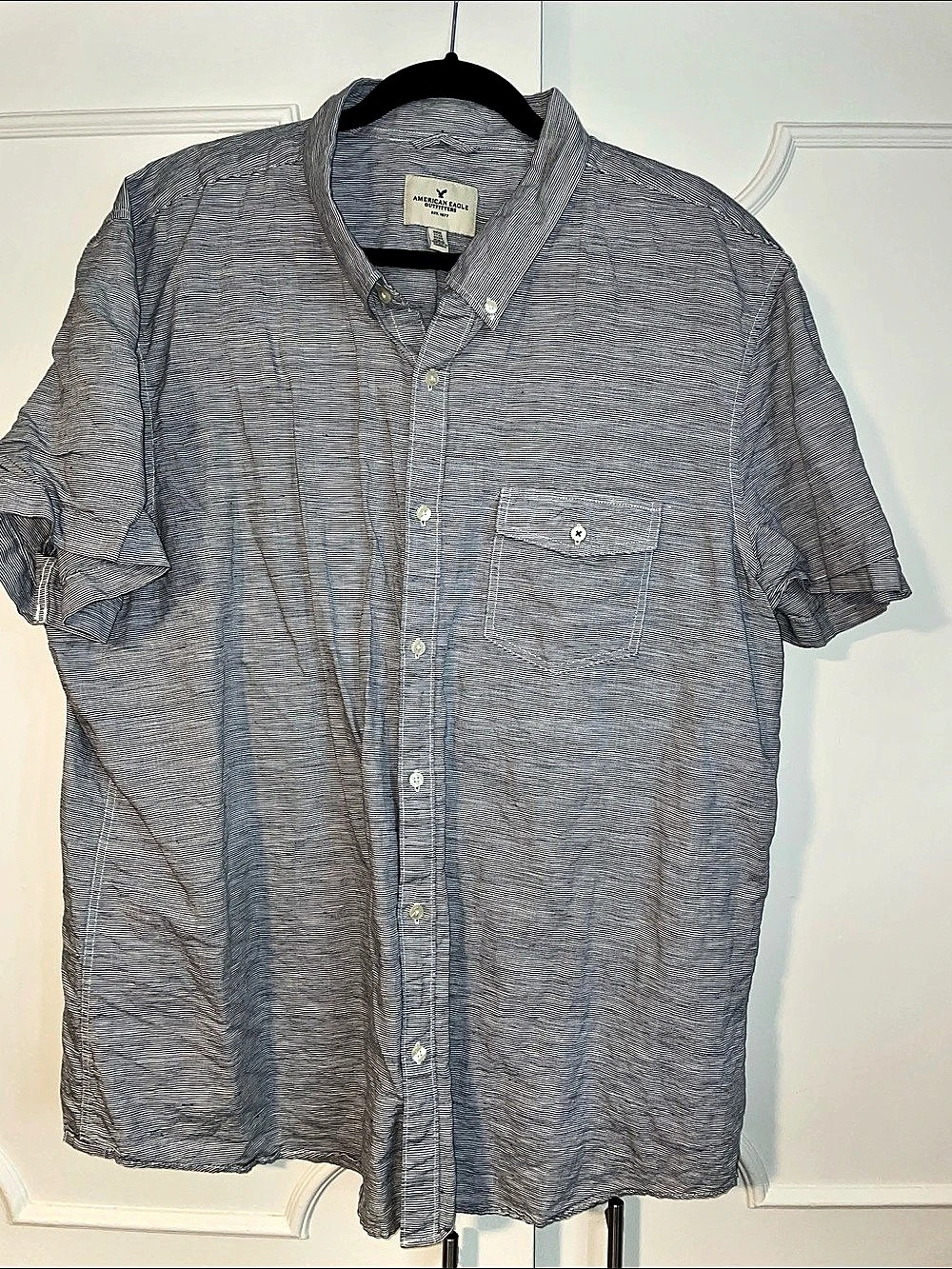 American Eagle Outfitters Men's Striped Short Sleeve Shirt Size XXXL